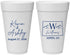 Personalized Wedding 20 oz Foam Cups - Colorado | 105