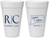 Personalized Wedding 20 oz Foam Cups - Connecticut | 106