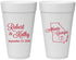 Personalized Wedding 20 oz Foam Cups - Georgia | 109