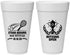 Personalized Bar Mitzvah 20 oz Foam Cups - 13th Birthday Tennis | 110011