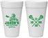 Personalized Bar Mitzvah 20 oz Foam Cups - 13th Birthday Lacrosse | 110012