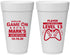 Personalized Bar Mitzvah 20 oz Foam Cups - 13th Birthday Video Game | 110013