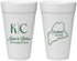 Personalized Wedding 20 oz Foam Cups - Maine | 118