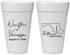 Personalized Wedding 20 oz Foam Cups - Maryland | 119