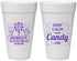 Personalized Bat Mitzvah 20 oz Foam Cups - 12th Birthday Cupcake | 120001