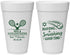 Personalized Bat Mitzvah 20 oz Foam Cups - 12th Birthday Tennis | 120018