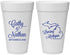 Personalized Wedding 20 oz Foam Cups - Michigan | 121