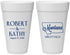 Personalized Wedding 20 oz Foam Cups - Montana | 125