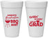 Personalized Graduation 20 oz Foam Cups - Class Of 2027 Bbq | 130007