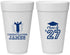 Personalized Graduation 20 oz Foam Cups - Class Of 2027 Congratulations | 130024
