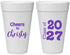 Personalized Graduation 20 oz Foam Cups - Class Of 2027 Cheers | 130037