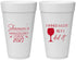 Personalized Graduation 20 oz Foam Cups - Class Of 2027 Wined A Lot | 130044