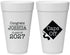 Personalized Graduation 20 oz Foam Cups - Class Of 2027 Caps Off | 130045