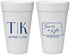 Personalized Wedding 20 oz Foam Cups - North Dakota | 133
