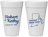 Personalized Wedding 20 oz Foam Cups - Rhode Island | 138