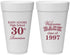 Personalized Class Reunion 20 oz Foam Cups - Class Of 1997 30 Year | 140007