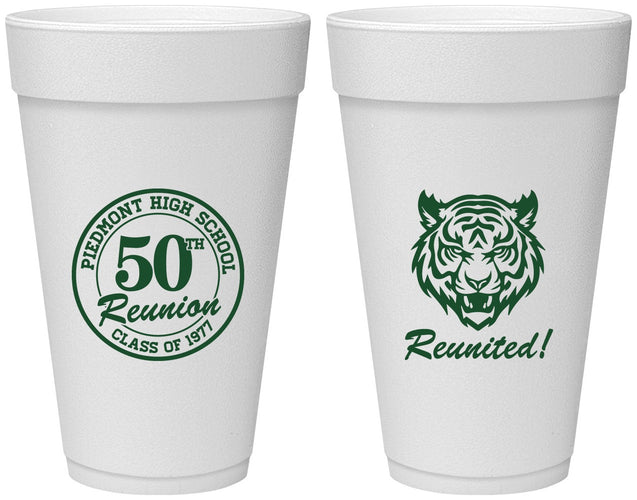 Personalized Class Reunion 20 oz Foam Cups - Class Of 1977 50 Year | 140009