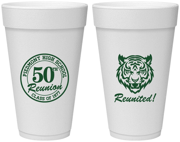Personalized Class Reunion 20 oz Foam Cups - Class Of 1977 50 Year | 140009