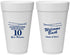 Personalized Class Reunion 20 oz Foam Cups - Class Of 2017 10 Year | 140010
