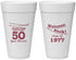 Personalized Class Reunion 20 oz Foam Cups - Class Of 1977 50 Year | 140019