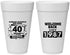 Personalized Class Reunion 20 oz Foam Cups - Class Of 1987 40 Year | 140028