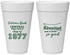 Personalized Class Reunion 20 oz Foam Cups - Class Of 1977 50 Year | 140029