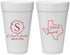 Personalized Wedding 20 oz Foam Cups - Texas | 142