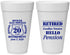 Personalized Retirement 20 oz Foam Cups - Police Officer | 150011