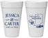 Personalized Wedding 20 oz Foam Cups - Indiana | 163