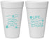 Personalized Family Vacation 20 oz Foam Cups - Life Is Better At The Beach | 180001