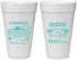 Personalized Family Vacation 20 oz Foam Cups - Good Times Tan Lines | 180005