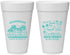 Personalized Family Vacation 20 oz Foam Cups - Sun And Sand Beach | 180007