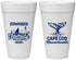 Personalized Family Vacation 20 oz Foam Cups - Cape Cod | 180046