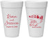 Personalized Wedding 20 oz Foam Cups - North Carolina | 182