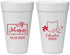 Personalized Wedding 20 oz Foam Cups - Ohio | 184