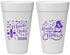 Personalized Mardi Gras 20 oz Foam Cups - Beads And Boobs | 190005
