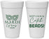Personalized Mardi Gras 20 oz Foam Cups - Beads Nola | 190007