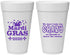 Personalized Mardi Gras 20 oz Foam Cups - Fleur De Lis | 190009