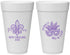 Personalized Mardi Gras 20 oz Foam Cups - Fleur De Lis | 190010