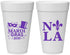 Personalized Mardi Gras 20 oz Foam Cups - Nola Fleur De Lis | 190014