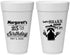 Personalized Birthday 20 oz Foam Cups - 25th Fiesta | 20035