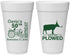 Personalized Birthday 20 oz Foam Cups - 50th Lets Get Plowed | 20037