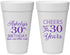 Personalized Birthday 20 oz Foam Cups - Cheers To 30 Years | 20041
