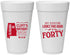 Personalized Birthday 20 oz Foam Cups - 40th | 20050