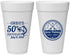 Personalized Birthday 20 oz Foam Cups - 50th Nautical | 20065