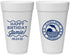 Personalized Birthday 20 oz Foam Cups - 25th Dolphins | 20077