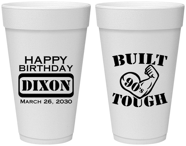 Personalized Birthday 20 oz Foam Cups - Built Tough | 20078
