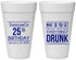 Personalized Birthday 20 oz Foam Cups - 25th | 20094