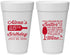 Personalized Birthday 20 oz Foam Cups - 25th Wine | 20099