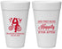 Personalized Wedding 20 oz Foam Cups - Happily Ever After Bicycle | 201
